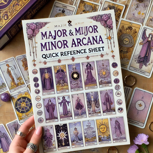 Major & Minor Arcana Quick Reference Sheet